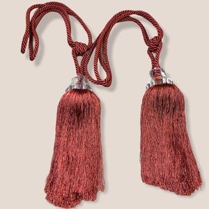 Pair of 2 Pier 1 Tassel Curtain Tie Backs
